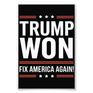 Trump Gewonnen MAGA Trump Sieger 2024 Amerika Wied Fotodruck