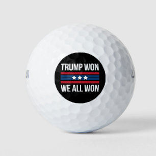 Trump Gewonnen Wir Alle Gewonnen 2024 USA-Flagge T Golfball