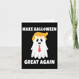 Trump Ghost. Halloween Great Again Celebratio Karte
