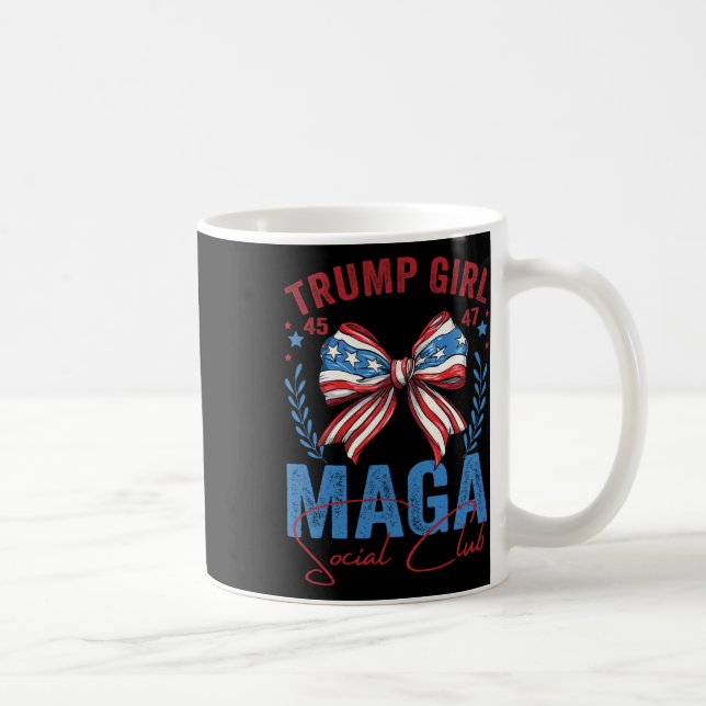 Trump Girl 45 47 Mega Est 2024 Social Club - Absti Kaffeetasse (Rechts)
