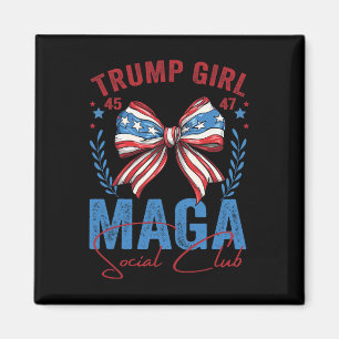 Trump Girl 45 47 Mega Est 2024 Social Club - Absti Magnet