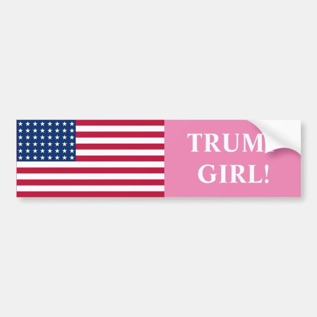 Trump Girl Autoaufkleber (Vorne)