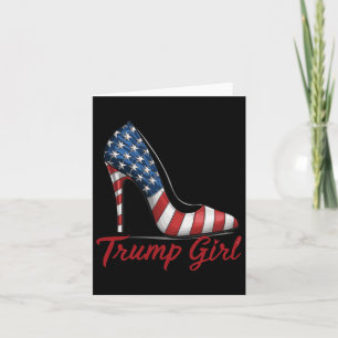 Trump Girl High Heel Stilettos amerikanische Flagg Karte