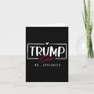 Trump Girl No Apologien Usa Flag Wahl 2024 Wom Karte