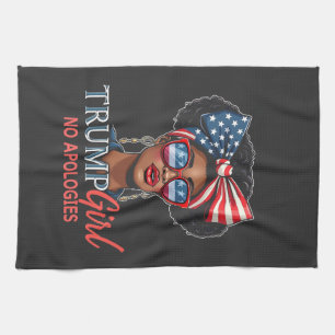 Trump Girl No apology Inagururations Girls Power Geschirrtuch