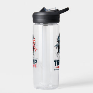 Trump Girl No Apology Messy Bun Sunglasses Trump Trinkflasche