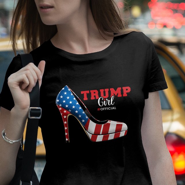 Trump Girl Patriotic High Heel - Amerikanische Wah T-Shirt (Von Creator hochgeladen)