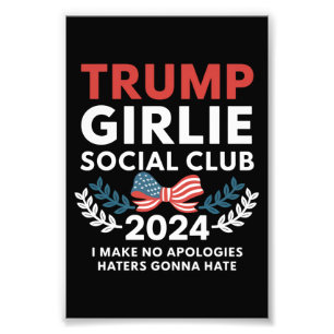 Trump Girlie Coquette Social Club Wahlen Fotodruck
