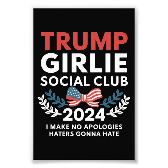 Trump Girlie Coquette Social Club Wahlen Fotodruck (Vorne)