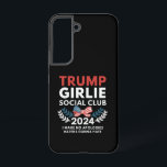 Trump Girlie Coquette Social Club Wahlen Samsung Galaxy Hülle<br><div class="desc">Trump Girlie Coquette Social Club Bow Flag Wahl 2024 Macht Amerika wieder groß</div>