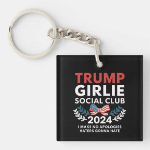 Trump Girlie Coquette Social Club Wahlen Schlüsselanhänger