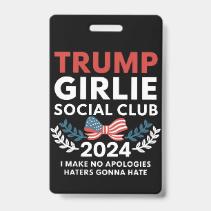 Trump Girlie Coquette Sozialclub-Schleifenwahl  Ausweis