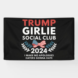 Trump Girlie Coquette Sozialclub-Schleifenwahl Banner