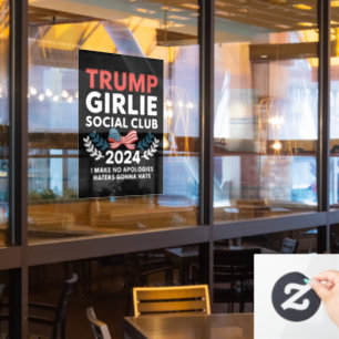 Trump Girlie Coquette Sozialclub-Schleifenwahl Fensteraufkleber