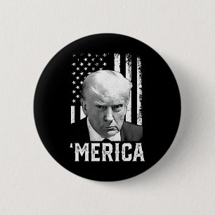 Trump glücklich am 4. Juli Trumps amerikanische Fl Button