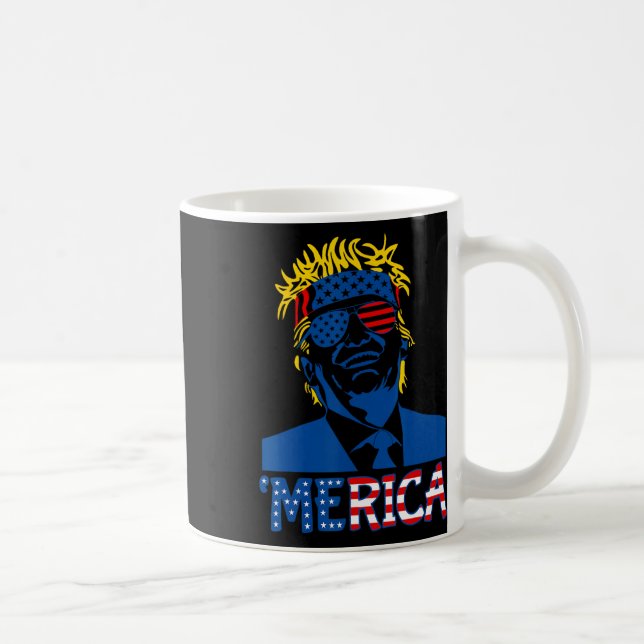 Trump glücklich am 4. Juli Trumps amerikanische Fl Kaffeetasse (Rechts)