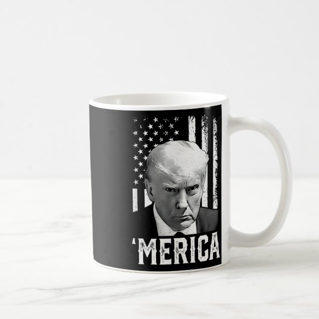 Trump glücklich am 4. Juli Trumps amerikanische Fl Kaffeetasse (Rechts)