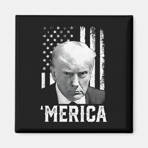 Trump glücklich am 4. Juli Trumps amerikanische Fl Magnet