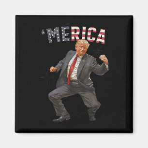 Trump glücklich am 4. Juli Trumps amerikanische Fl Magnet