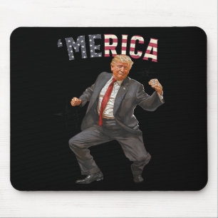 Trump glücklich am 4. Juli Trumps amerikanische Fl Mousepad