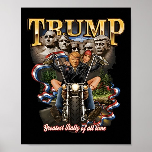 Trump Goat Daddys Zuhause Funny Trump Daddys kommt Poster (Vorne)