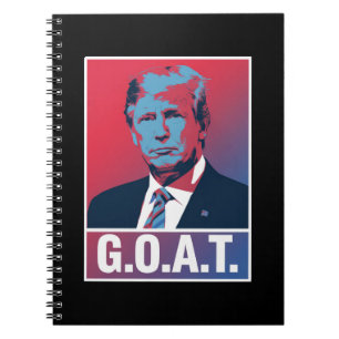 Trump GOAT Wahl 2024 Republikaner Vintage Notizblock
