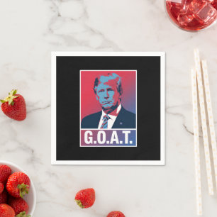 Trump GOAT Wahl 2024 Republikaner Vintage Serviette