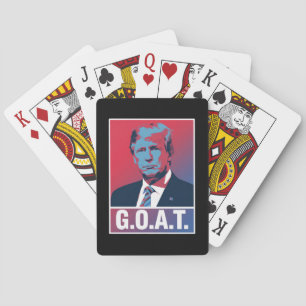 Trump GOAT Wahl 2024 Republikaner Vintage Spielkarten
