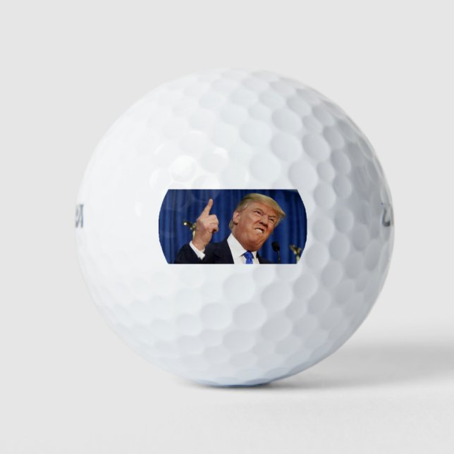 Trump Golf Balls (Trump Finger Pointing) Golfball (Vorderseite)