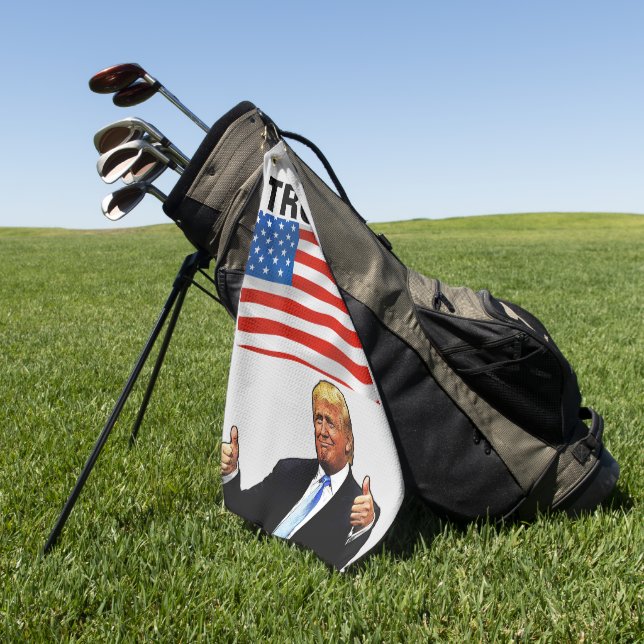 TRUMP GOLF TOWWEL PATRIOTIC GOLFHANDTUCH (Gras)