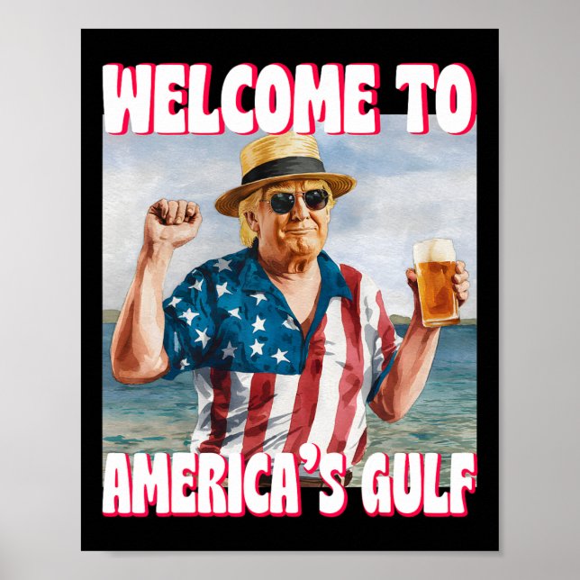 Trump Golf von Amerika Der sonnige Golf von Mexiko Poster (Vorne)