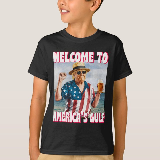 Trump Golf von Amerika Der sonnige Golf von Mexiko T-Shirt (Vorderseite)