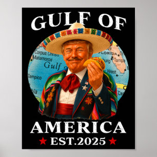 Trump Golf von Amerika nach 2025 Mexiko Trump USA Poster
