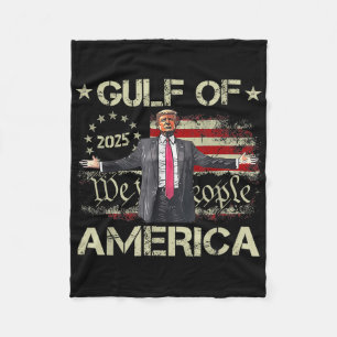 Trump Golf von Amerika nach der amerikanischen Fla Fleecedecke