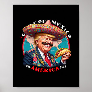 Trump Golf von Mexiko Est Amerika 2025 Poster
