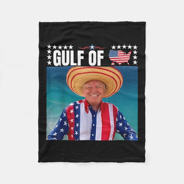 Trump Golf von USA Fleecedecke (Vorderseite)