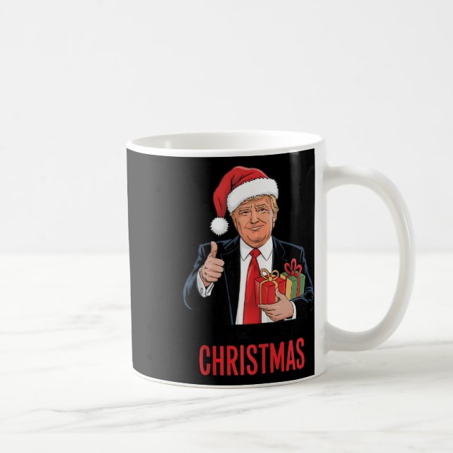Trump Got, was ich zu Weihnachten-Weihnachten-Weih Kaffeetasse (Rechts)