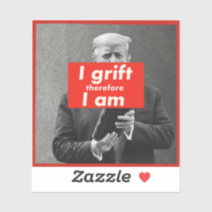 Trump Grift Treasongs korrupte Covfefe Aufkleber