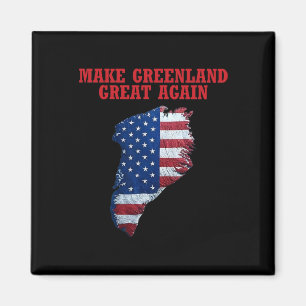 Trump Grönland - Flagge der USA macht Grönland zu  Magnet