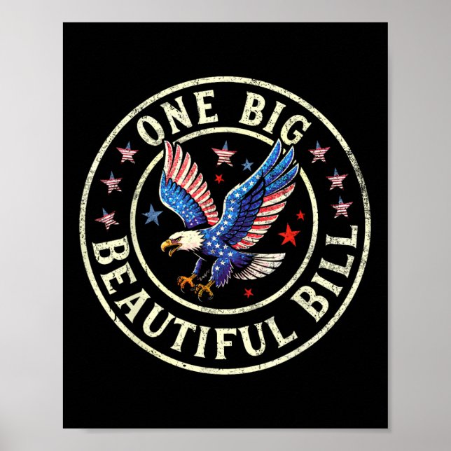 Trump große Rechnung Eine große schöne Rechnung Lu Poster (Vorne)