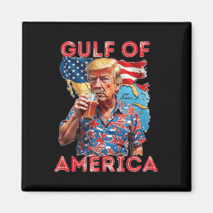 Trump grüßt vom Golf Beach of America Magnet