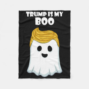 Trump Hair Funny Ghost Halloween Boo Fleecedecke
