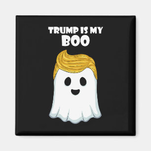 Trump Hair Funny Ghost Halloween Boo Magnet