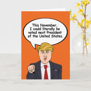 Trump Halloween Card - Es gibt beängstigendere Din Karte