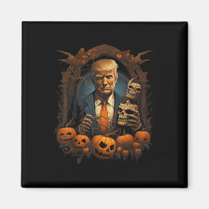 Trump Halloween Costume Beängstigend Präsident Pum Magnet