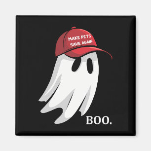 Trump Halloween Geist Boo Lass Haustiere Wieder Re Magnet