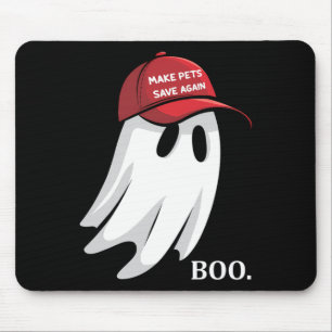 Trump Halloween Ghost Boo Pets wieder bir Gerettet Mousepad
