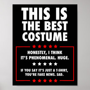 Trump Halloween-Kostüm Poster