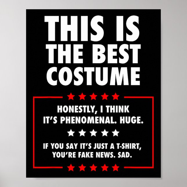 Trump Halloween-Kostüm Poster (Vorne)