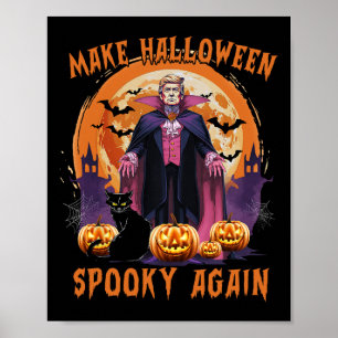 Trump Halloween Machen Sie Halloween wieder grusel Poster